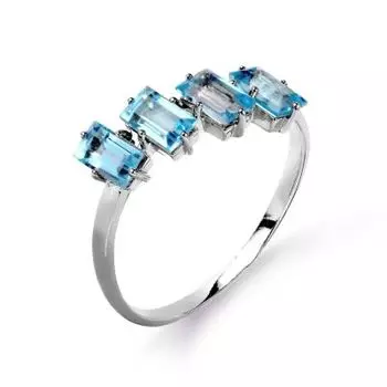 Кольцо с топазами Линии Любви