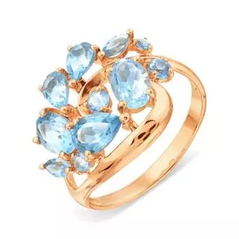 Кольцо с топазами Линии Любви