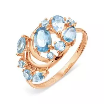 Кольцо с топазами Линии Любви