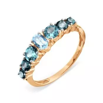 Кольцо с топазами Линии Любви