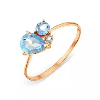 Кольцо с топазами Линии Любви