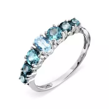 Кольцо с топазами Линии Любви