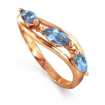 Кольцо с топазами Линии Любви