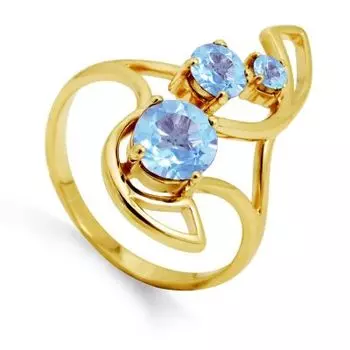 Кольцо с топазами Линии Любви