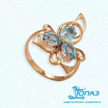 Кольцо с топазами Линии Любви