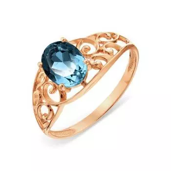 Кольцо с топазом Линии Любви