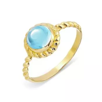 Кольцо с топазом Линии Любви