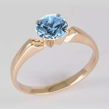 Кольцо с топазом Линии Любви