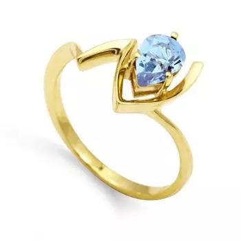 Кольцо с топазом Линии Любви