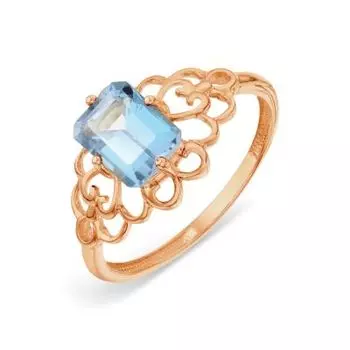 Кольцо с топазом Линии Любви
