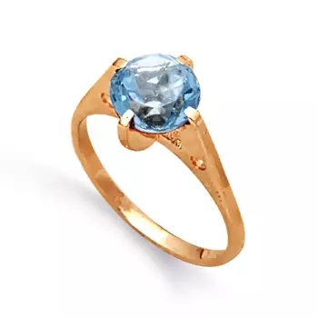 Кольцо с топазом Линии Любви