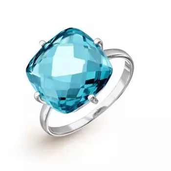 Кольцо с топазом ситалл Линии Любви