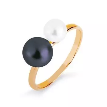 Кольцо с жемчугом Линии Любви