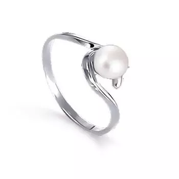 Кольцо с жемчугом Линии Любви