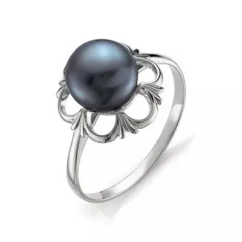 Кольцо с жемчугом Линии Любви