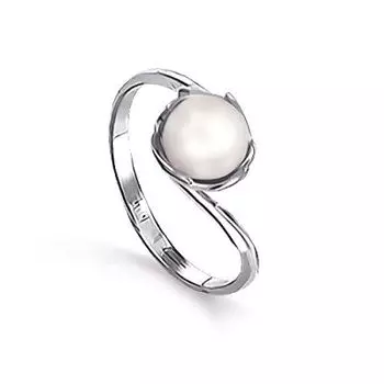 Кольцо с жемчугом Линии Любви