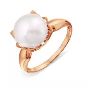 Кольцо с жемчугом Линии Любви