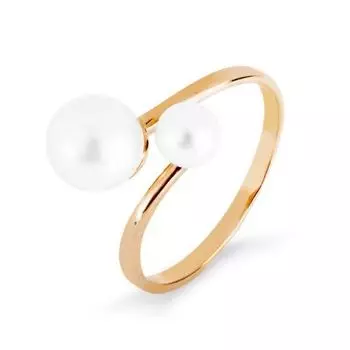 Кольцо с жемчугом Линии Любви
