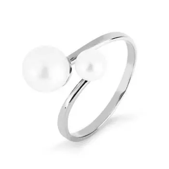 Кольцо с жемчугом Линии Любви