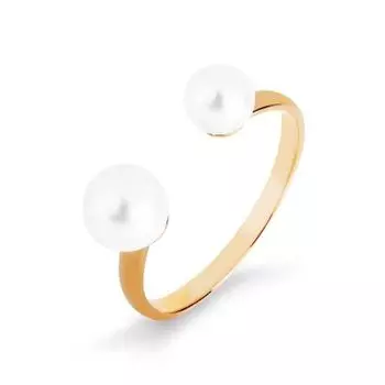 Кольцо с жемчугом Линии Любви