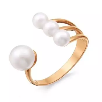 Кольцо с жемчугом Линии Любви
