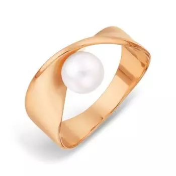Кольцо с жемчугом Линии Любви
