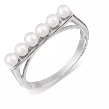 Кольцо с жемчугом Линии Любви