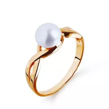 Кольцо с жемчугом Линии Любви