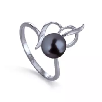 Кольцо с жемчугом Линии Любви