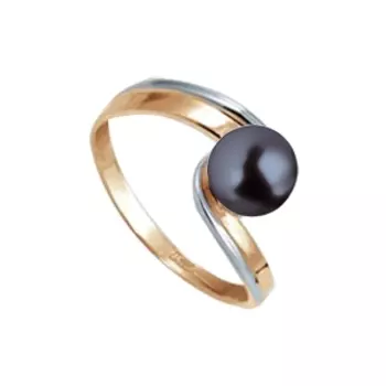 Кольцо с жемчугом Линии Любви