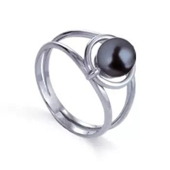 Кольцо с жемчугом Линии Любви