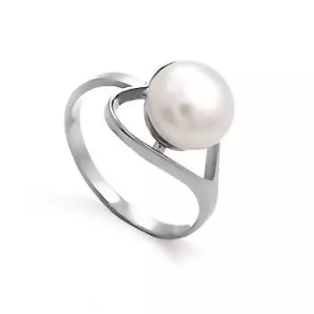 Кольцо с жемчугом Линии Любви