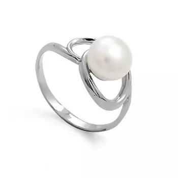 Кольцо с жемчугом Линии Любви