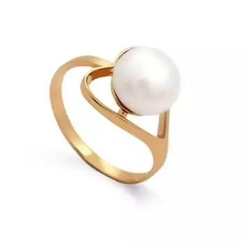Кольцо с жемчугом Линии Любви