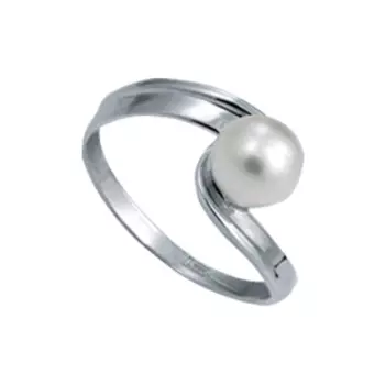 Кольцо с жемчугом Линии Любви