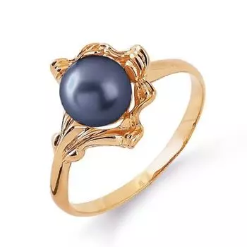 Кольцо с жемчугом Линии Любви