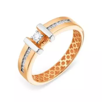 Кольцо с бриллиантами Линии Любви