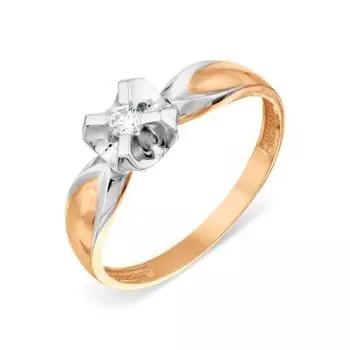 Кольцо с бриллиантом Линии Любви