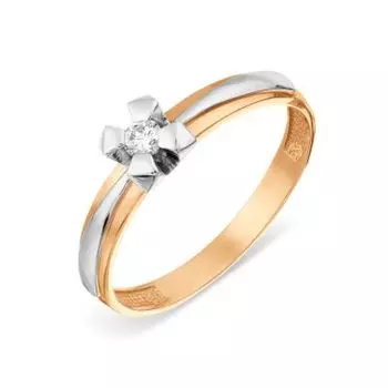 Кольцо с бриллиантом Линии Любви