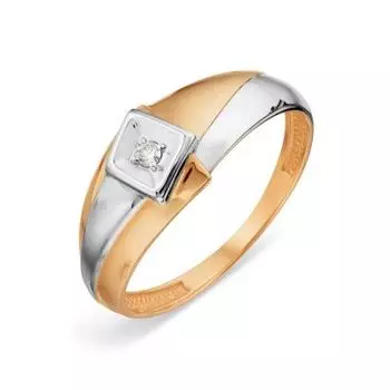 Кольцо с бриллиантом Линии Любви