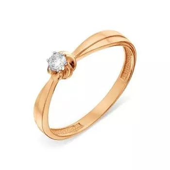 Кольцо с бриллиантом Линии Любви