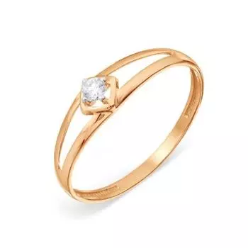 Кольцо с бриллиантом Линии Любви