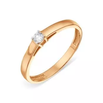Кольцо с бриллиантом Линии Любви