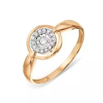 Кольцо с бриллиантами Линии Любви