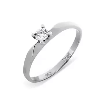 Кольцо с бриллиантом Линии Любви