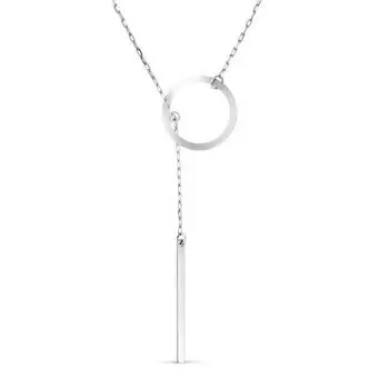 Колье из белого золота Линии Любви