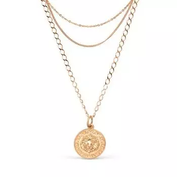 Колье из красного золота Линии Любви