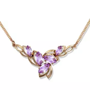 Колье с аметистами Линии Любви