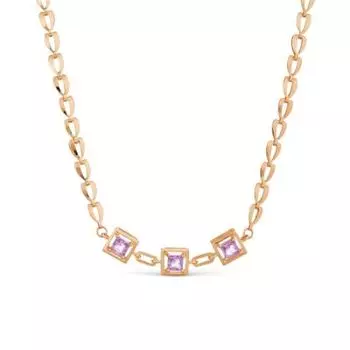 Колье с аметистами Линии Любви