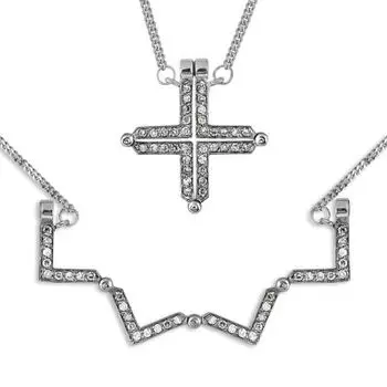 Колье с бриллиантами и магнитами Линии Любви